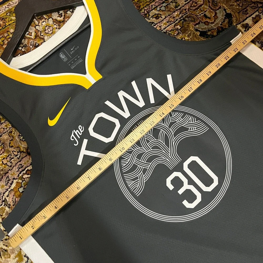 NWT Nike Stephen Curry Golden State Warriors The Town Jersey Grey‎ XL